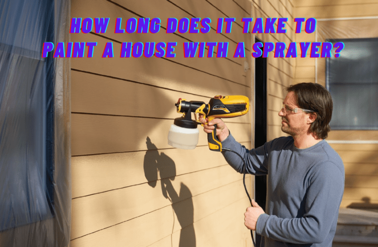How long does it take to paint a house with a sprayer?